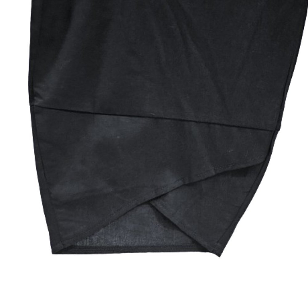 NWT E-Retro Black Cotton/Linen Tulip-Cuff Crop Pants - 2XL - Picture 3 of 8